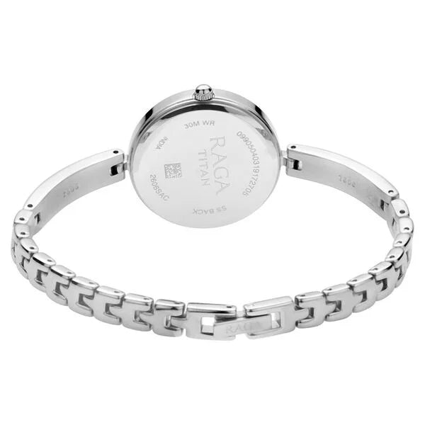 Titan Raga Viva Grey Dial Women Watch With Metal Strap 2606sm04