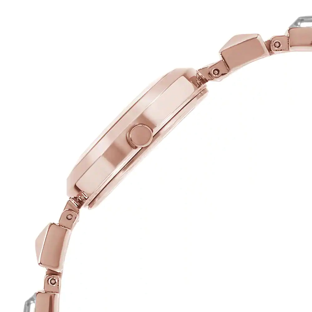 Titan Raga Viva Rose Gold Dial Metal Strap Watch NQ2606WM01