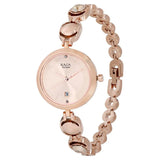 Titan Raga Viva Rose Gold Dial Analog with Date for Women - 2606WM02