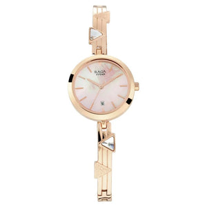 Titan Raga Viva Mother of Pearl Dial Women Watch With Metal Strap 2606WM04 - KRISHNA WATCH COMPANY