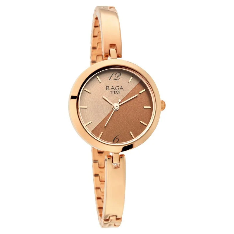 Titan Raga Viva Bicolour Dial Women Watch With Metal Strap 2606WM07