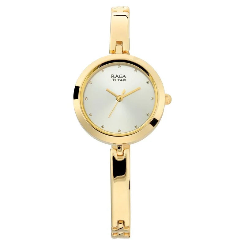 Titan Raga Viva Silver Dial Women Watch With Metal Strap  2606YM04