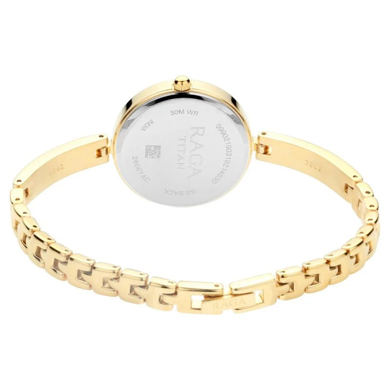 Titan Raga Viva Silver Dial Women Watch With Metal Strap  2606YM04