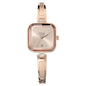 Titan Raga Viva Rose Gold Dial Women Watch With Metal Strap / 2607WM01 - KRISHNA WATCH COMPANY