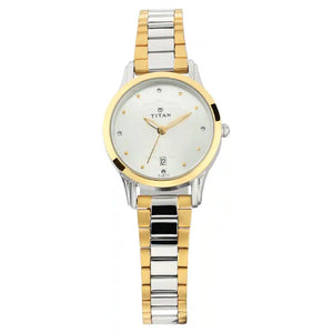 Titan Silver Dial Metal Strap Watch NP2628BM01 - KRISHNA WATCH COMPANY