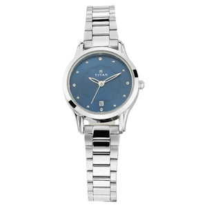Titan Quartz Analog with Date Watch for Women - 2628SM01 - KRISHNA WATCH COMPANY