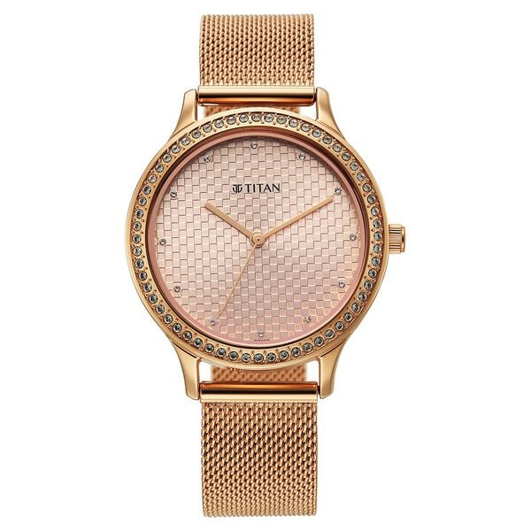 Titan Purple Superheads Quartz Analog Watch For Women - 2634WM06 - KRISHNA WATCH COMPANY