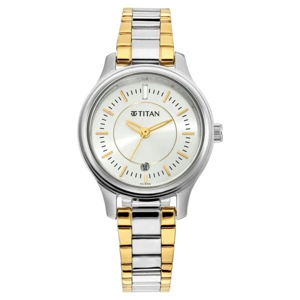Titan Quartz Analog with Date Watch for Women - 2638BM01 - KRISHNA WATCH COMPANY
