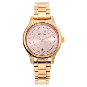 TITAN Rose Gold Dial Analog Watch NP2638WM01 - KRISHNA WATCH COMPANY