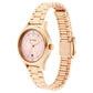 Titan Quartz Analog with Date Rose Gold Dial Metal Strap Watch for Women  2638WM01