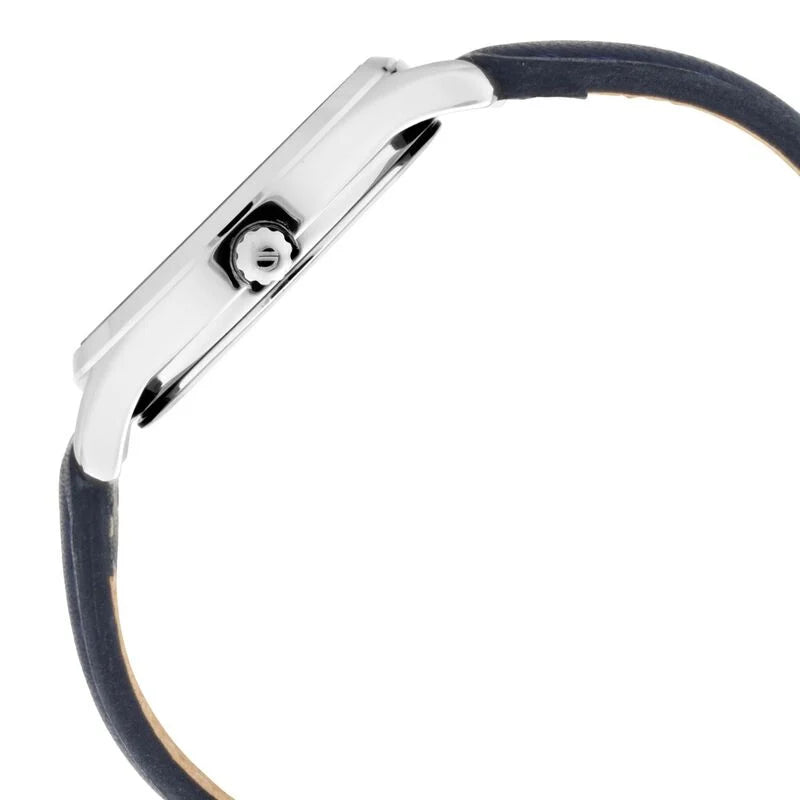 Titan Workwear Blue Dial Women Watch With Leather Strap  2639SL02
