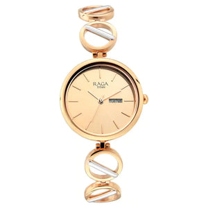 Titan Raga Viva Rose Gold Dial Metal Strap Watch 2644KM02 - KRISHNA WATCH COMPANY