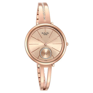 Titan Raga Viva Rose Gold Dial Women Watch With Metal Strap - 2647WM01 - KRISHNA WATCH COMPANY