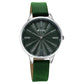 Titan Neo Quartz Analog Green Dial Leather Strap Watch For Women 2648sl11