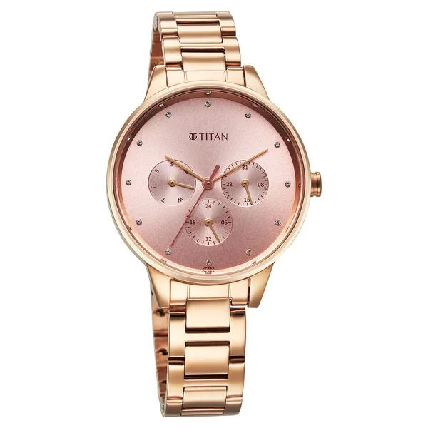 Titan Razzle Dazzle Quartz Analog Watch For Women - 2648WM08 - KRISHNA WATCH COMPANY