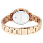 Titan Razzle Dazzle Quartz Analog with Day and Date Pink Dial Rose Gold Stainless Steel Strap Watch For Women 2648wm08