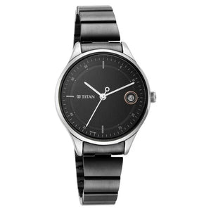 Titan Workwear Women Watch With Stainless Steel Strap - 2649KM01 - KRISHNA WATCH COMPANY