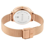 Titan Workwear Black Dial Women Watch With Stainless Steel Strap - 2651WM01