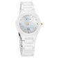 Titan Edge Ceramic Quartz in Arctic White with Diamonds and Rich Mother Of Pearl Dial Watch for Women 2653KC03