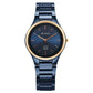 Titan Edge Bicolour Quartz Analog Blue Dial Blue Ceramic Strap Watch For Women 2653kc11