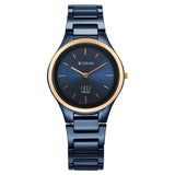 Titan Edge Bicolour Quartz Analog Blue Dial Watch For Women - 2653KC11 - KRISHNA WATCH COMPANY