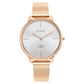 Titan Ladies Edge White Dial Rose Gold Stainless Steel Strap Watch 2654WM01 / NS2654WM01