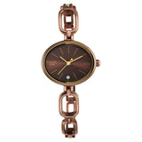 Titan Raga Viva Brown Dial Analog Metal Strap Watch for Women - 2667QM01