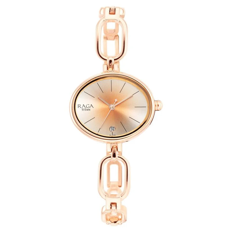 Titan Raga Viva Silver Dial Women Watch With Metal Strap / 2667WM01