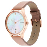 Titan Pastel Dreams Mother Of Pearl Dial Analog Leather Strap watch for Women / 2670WL03