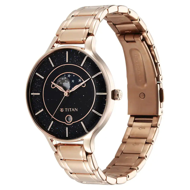 Titan Premium Workwear with Blue Dial Analog with Date Function 2674WM01 - KRISHNA WATCH COMPANY