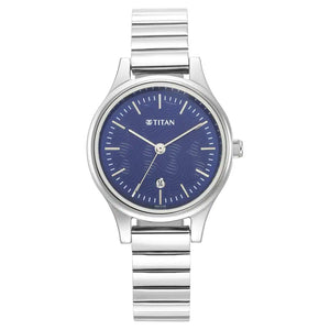 TITAN Ladies Karishma Blue Dial Metal Strap Watch 2679SM01(DM476) - KRISHNA WATCH COMPANY