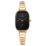 Titan Raga Chic Quartz Analog Black Dial Rose Gold Metal Strap Watch for Women - NT2687WM01