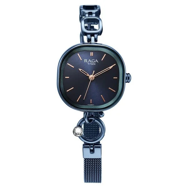Titan Raga Delight Blue Dial Metals Strap Watch 2693QM01