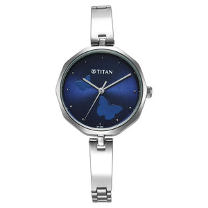 Titan Karishma Quartz Analog Blue Dial Watch for Women - 2702SM02 - KRISHNA WATCH COMPANY