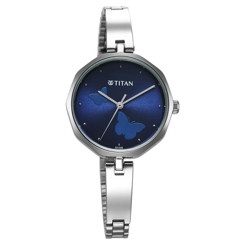 Titan Karishma Quartz Analog Blue Dial Watch for Women - 2702SM02 - KRISHNA WATCH COMPANY