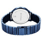 Titan Secluded Quartz Analog Blue Acetate Dial Stainless Steel Strap Watch For Women 2711qm01