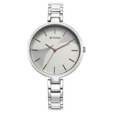 Titan Purple Stackables Quartz Analog Two Toned Dial Stainless Steel Strap Watch for Women 2714SM01F