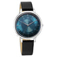 Titan Workwear Quartz Analog Blue Dial Brown Leather Strap Watch For Women 2732SL01