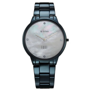 Titan Edge Metal Ladies Allure Quartz Analog Rich Mother Of Pearl Dial Stainless Steel Strap Watch For Women 2734QM01 - KRISHNA WATCH COMPANY