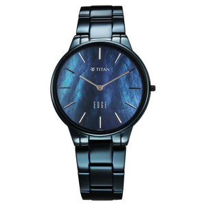 Titan Edge Metal Ladies Allure Quartz Analog Rich Mother Of Pearl Dial Stainless Steel Strap Watch For Women 2734QM02 - KRISHNA WATCH COMPANY