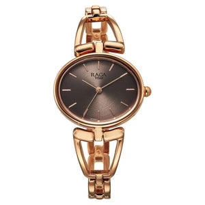 Titan Raga Ascend Quartz Analog Brown Dial With Rose Gold Color Women - 2748WM01 - KRISHNA WATCH COMPANY