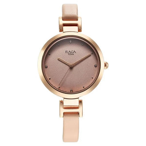 Titan Raga Memoirs Quartz Analog Pink Dial With Pink Color Leather Strap Watch For Women 2752wl01 - KRISHNA WATCH COMPANY
