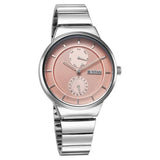 Titan Neo Multifunction Pink Dial Silver Color Stainless Steel Strap Watch For Women 2761sm02