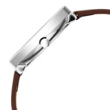 Titan Neo Analog with Day and Date Mother Of Pearl Dial Brown Color Leather Strap Watch For Women 2763sl01