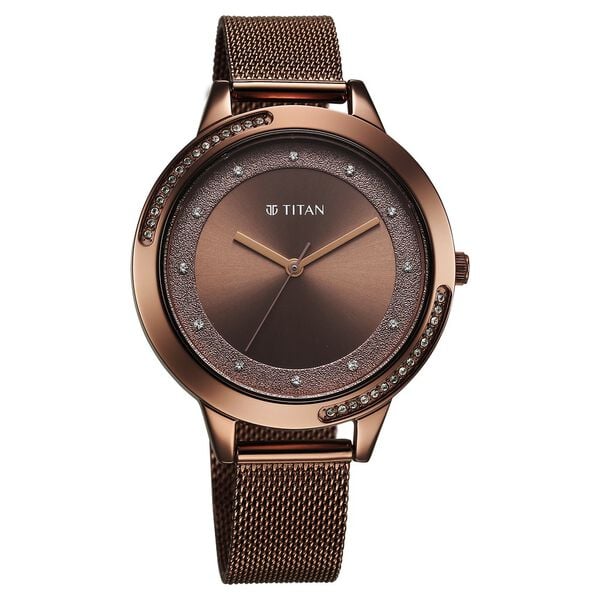 Titan Razzle Dazzle Quartz Watch For Women - 2764QM01 - KRISHNA WATCH COMPANY