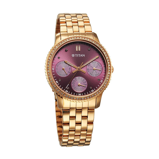 Titan Purple Sports Fashion Women 2765WM01