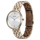 Titan Neo Quartz Analog White Dial Rose Gold Metal Strap Watch For Women 2784wm02