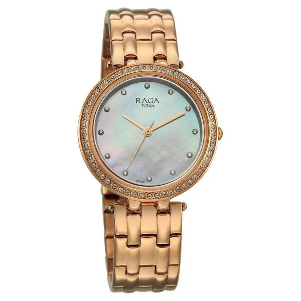 Titan Raga DEC Blaze Quartz Analog Watch For Women 2793wm02 - KRISHNA WATCH COMPANY