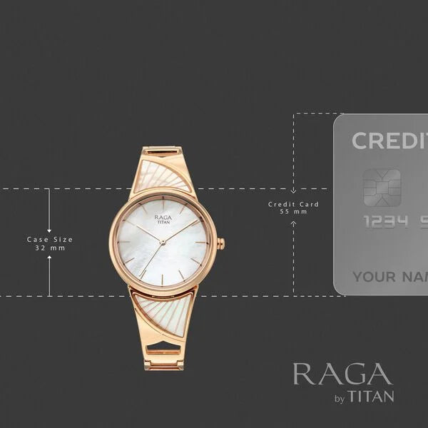 Titan Raga Power Pearls Quartz Analog Watch For Women 2810wm01f - KRISHNA WATCH COMPANY