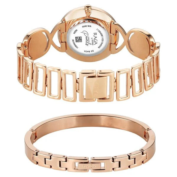 Titan Raga Power Pearls Quartz Analog Watch For Women 2810wm02f - KRISHNA WATCH COMPANY